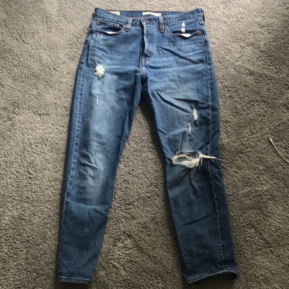 Levi wedgie fit high rise jeans
